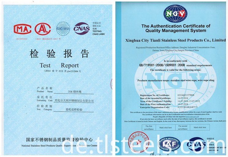 Osha Drahtseil osha wire rope